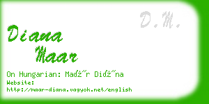 diana maar business card